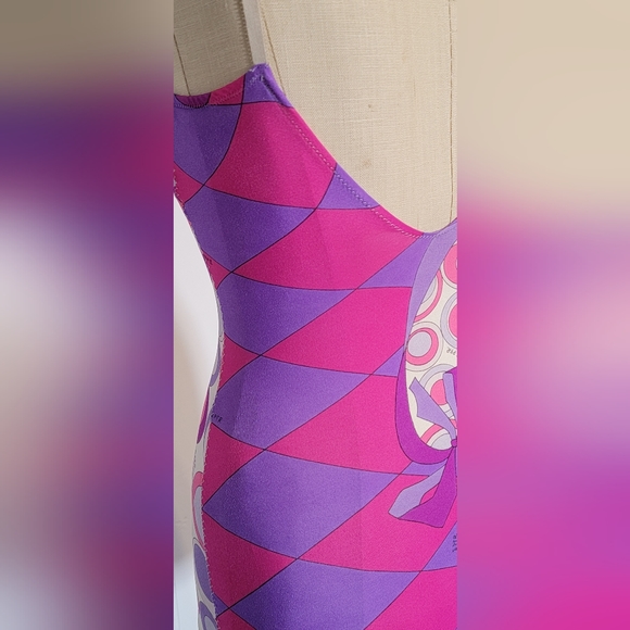 Emilio Pucci for Fromfit Rogers 34B. Purple, pink, white. Small. - Picture 3 of 11